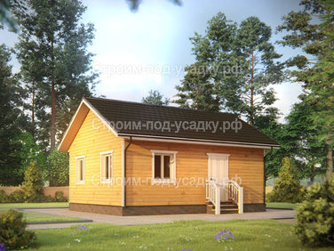 Проект каркасного дома «Вязьма» 8x6
