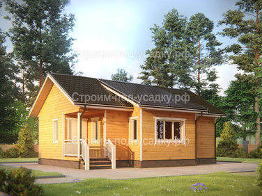 Проект каркасного дома «Кострома» 10x7.2