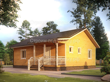 Проект дома из бруса «Красноярск» 10x8