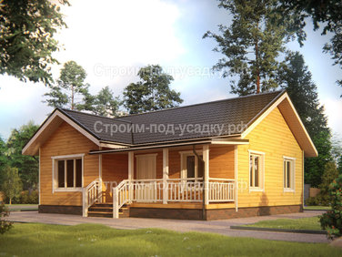 Проект каркасного дома «Магадан» 10x9