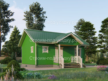 Проект дома из бруса «Владивосток» 8x6