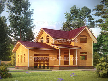 Проект дома под усадку «Воскресенск» 11x7