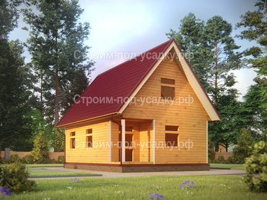 Проект дома под усадку «Дмитров» 9x6