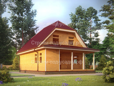 Проект дома под усадку «Домодедово» 10x8