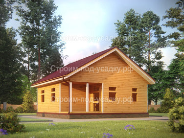 Проект дома под усадку «Краснозаводск» 8x8