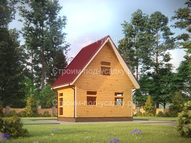 Проект дома под усадку «Севастополь» 6x4
