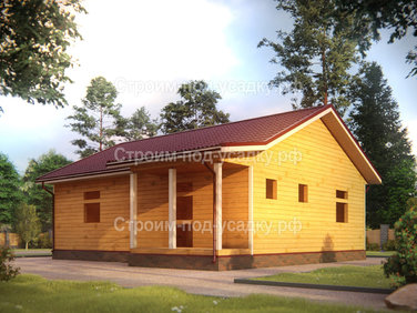 Проект дома под усадку «Ангарск» 10x8