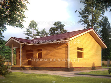 Проект дома под усадку «Белозерск» 10x8