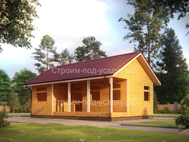 Проект дома под усадку «Богородицк» 9x6